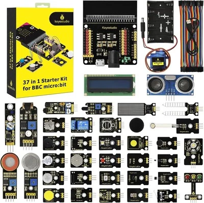 KEYESTUDIO 37 Sensors in 1 Box Starter Kit for BBC Microbit with Tutorial