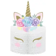 Floral Unicorn Honeycomb Centrepiece