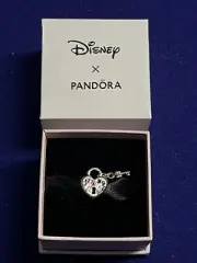 Disney Parks Pandora Mickey Mouse & Minnie Mouse Padlock Charm 780109C01 New