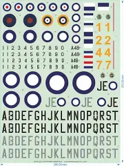 WWII RAAF Kingfisher Decals - 1/32 1/48 1/72 - Water Decal