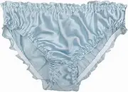 [Farlenoyar] Women Sexy Flouncing Silk Bikini Briefs Underwaer Soft Briefs
