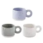 Ceramic Coffee Cups with Splash-Ink for Creative Household Personality Water Cup