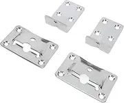 RV Table Leg, Stainless Steel Removable Adjustable Desktop Table Bracket for RV Yacht Ship Caravan Boat Motorhome Marine Caravan Camping, Easy to Install Table Pedestal Stand Base