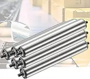 Conveyor Rollers Length - 6 8 12 15 22 24 Inch Conveyor Rollers - Diameter 2" 2.4", Pack of 6 Conveyor Support Roller for Repository Assembly Lines(6pcs D 2.0"/50mm,L 13.8in/350mm)