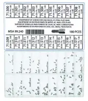 Horotec MSA99.240 Assortment of Stainless Steel Screws for Case Backs Flat Head