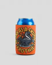 [Frothies] Frothies Drunk Skunk Stubby Cooler in Blood Orange One Size