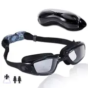 Anti-Fog Swim Goggles For Adult Anti-UV Waterproof Pool Goggles Clear Lenses