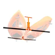 Kayak Storage Rack Ceiling Mounted, Ceiling Storage Rack for 2 Kayak Canoe SUP, Adjustable Height Overhead Kayak Holder Hanger with Padded Arms, 113.5 KG Max Load, for Indoor Outdoor