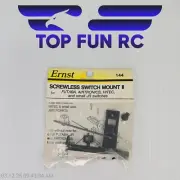 Ernst Screwless Switch Mount II Fits Futaba/ Airtronics/Hitec/Small JR Switches