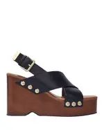 Maje Women's Leather Platform Sandals