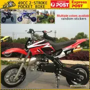 Dirt Bikes 2 Stroke 49CC 50CC Engine Mini Motorbike Kid Motorcycle Pocket Bikes