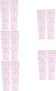[TOGEVAL] 5 Pairs Sun Protection Sleeve Sun Arm Sleeves Uv Cooling Arm Cover Polyester
