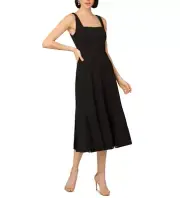 Aidan Mattox Bonded Crepe Midi Dress 8A 2416