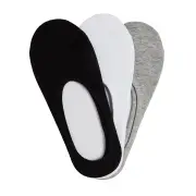 MEN'S INVISIBLE SOCK 3PK MULTI COLOUR