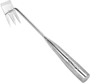 Steel Forged Hand Weeder - Garden Weedd Pulling Tool | Grass Puller with Long Handle | 4 Teeth Garden Cultivator | Garden Uprooting Weeding Tool | Grass Root Remover for Backyard Farm Planting