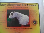 New Sleazy Sleepwear Horses Zipper Power Net Mesh Fly Neck Hood Nylon Mane Tamer