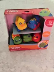 New NOS Wheel Pals Playskool 5 Pack Frog Turtle Bird Duck Rolling Cars 2009
