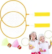 Badminton Racket Set, Backyard Badminton Set, Lightweight Shuttlecock Racket Outdoor Sports Toys for Family Lawn Yard Backyards Park School Patio Home Travel Leisure Play