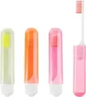 Travel Toothbrush, 3 PCS Mini Portable Toothbrush Set with Cover Small Folding T