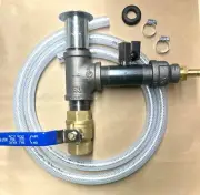 Sand Blast Cabinet Metering Valve Harbor Freight +Media Drain Valve +Hose Kit