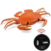9995 Infrared Sensor Remote Control Simulated Crab Creative Children Electric Tricky Toy Model Yellow