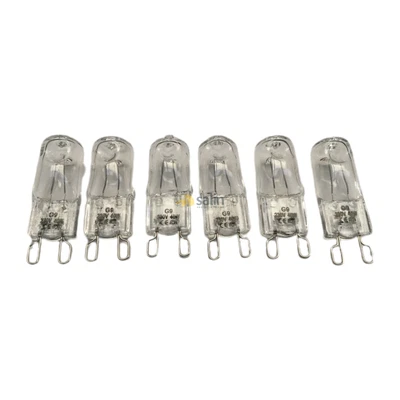6X AEG OVEN HALOGEN LAMP LIGHT BULB GLOBE|40W|SUITS: AEG 94418580702