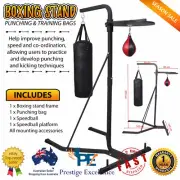 Punching Boxing Bag Stand 2Way Free Standing Speed Ball Bag Speedball Steel Rack