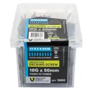 Titan 10G x 50mm Weather Force Treated Pine Decking Screw - Pack of 1000
