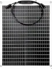 20V Monocrystalline Module Fiberglass Lightweight Solar Panels,80Watt Solar Panel Kit Power for Marine RV Cabin Van Car Boat Curve Surfaces