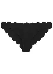 Marysia Antibes Scalloped Bikini Briefs, Bikini Briefs, Black - S S