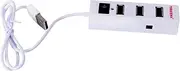 OSALADI 1pc 4 Ports Usbhub USB Adaptor Desktop Computer USB Hub Powered USB Hub Laptop Ethernet Converter Computer Cable Adapters Portable USB Extension Adapter Professional USB Hub