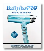 BabylissPRO Nano Titanium Professional BNT9100 High-Speed Dual Ionic Dryer -NEW