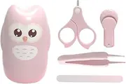 Abaodam 1Set Portable Nail Clippers Nail Scissors File Kit with Storage Case Safe Lightweight Manicure Tools for Newborn Nail Care for Easy Trimming