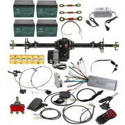 1020mm Rear Axle Kit 48V 1000W Electric Differential Motor Golf Cart Go Kart ATV
