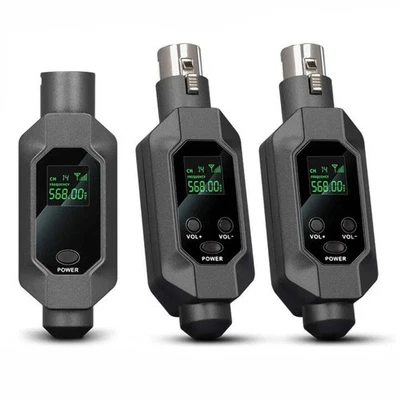 Hridz N2 UHF Wireless Microphone Converter XLR Transmitter and Receiver