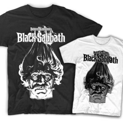 Black Sabbath Horror Film 1963 V1 T shirt BLACK WHITE Mario Bava Boris Karloff