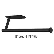 Paper Towel Holder, Self-Adhesive Under Cabinet Paper Towel Holder SS Black