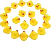 Meeall Mini Yellow Rubber Bath Ducks for Child 50pcs