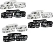 Parliky 3sets Wrist Band Silicone Wristband for Festival Syllable Notes Bracelet for Music Events 10pcs*3