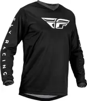 Fly Racing F-16 S23, jersey , color: Black/White , size: 3XL