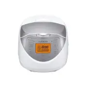 CUCKOO 6-Cup Micom Rice Cooker and Warmer White/Silver