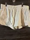 CALIA Women's High Waisted Swim Utility Board Short Light Sand XL NWT