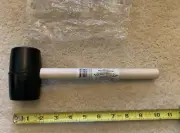 Rubber Mallet Hammer , 12oz. Small Mallet with Wood Handle