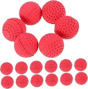 Kisangel 50pcs Foam Pinball Tiny Foam Beads Small Foam Beads Ball Target Game Ball Smash Game Ball Shooter Puzzle Ball Firing Game Small Foam Marbles Tossing Ball Micro Foam Balls Red