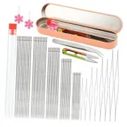 Beading Needles Set,50 Pcs Long Straight Beading Thread Needles, 8 Pcs 58 Pcs