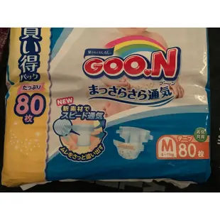 日本大王GOO.N國際版輕薄舒爽黏貼型大包裝M80