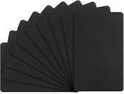 uxcell 10-Pack Anodized Aluminium Laser Engraved Mount Metal Plate 3x2x0.06 Inch with Self Adhesive Engraver Blank Anodized Aluminum Sheets for DIY Laser Printing/Home/Office[Black]