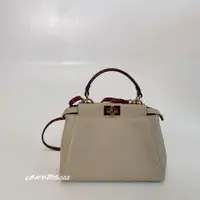 在飛比找PopChill優惠-[二手] Fendi Peekaboo 撞色 肩背包 手提 