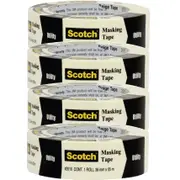 3M Scotch Masking Tape 36mmx54.8m 4 Rolls Pack Bulk