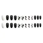 Press On Nails Cow Print Manicure Patch False Nails Save for Time Wearable
